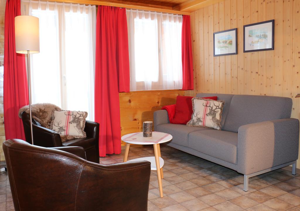 Apartamento Haus Bel-Air Grächen Exterior foto